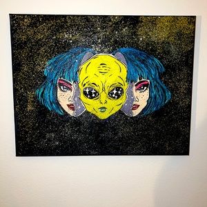 Original 11x14 acrylic painting canvas